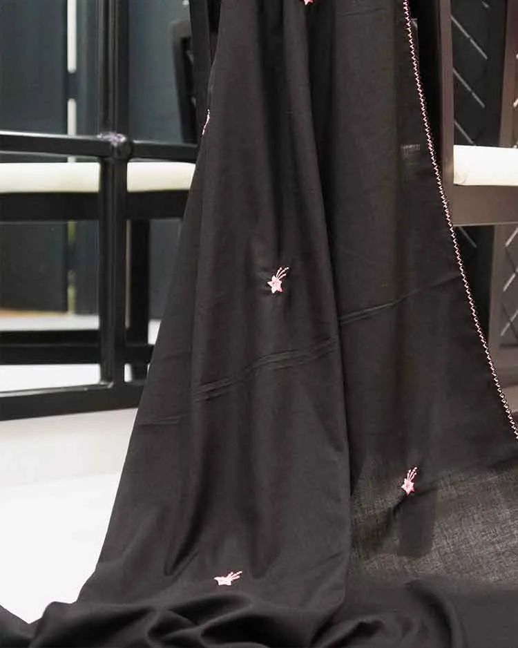 Pink Shooting star on black